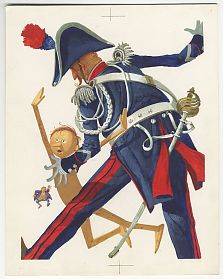 Cesare Colombi : Illustration (Gouache) zu Pinocchio - Antiquariat Steutzger / Buch am Buchrain & Wasserburg am Inn