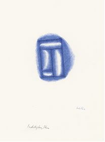 Mark Noe (1919-1977) : Bestätigtes Blau. -  Zeichnung, 1976 - Kunsthandel Steutzger / Buch am Buchrain & Wasserburg am Inn