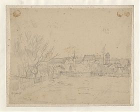 Hans Ganser (1897-1970) : Wasserburg am Inn-Ansicht, Bleistift - Antiquariat Joseph Steutzger / Buch am Buchrain & Wasserburg am Inn