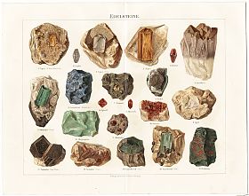 Edelsteine : Chromolithographie
