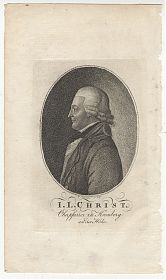 Johann Ludwig Christ, Oberpfarrer in Kronberg an der Höhe (Kronberg im Taunus)  - Kupferstich von C. Müller, um 1800/1801 - Antiquariat Joseph Steutzger / Buch am Buchrain & Wasserburg am In