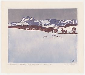 Emil Thoma (1869 Zürich - 1948 Riedering) : Samerberg u. Heuberg / Farbholzschnitt - Antiquariat Joseph Steutzger / Wasserburg am Inn / Buch am Buchrain